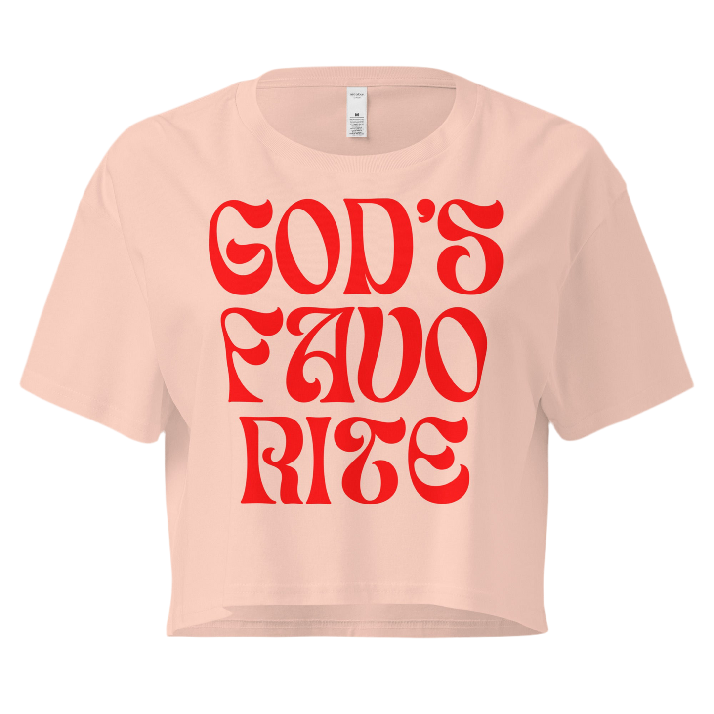 God’s Favorite Women’s crop top